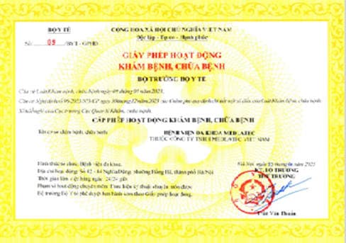 Giấy phép hành nghề y tế – MEDLATEC